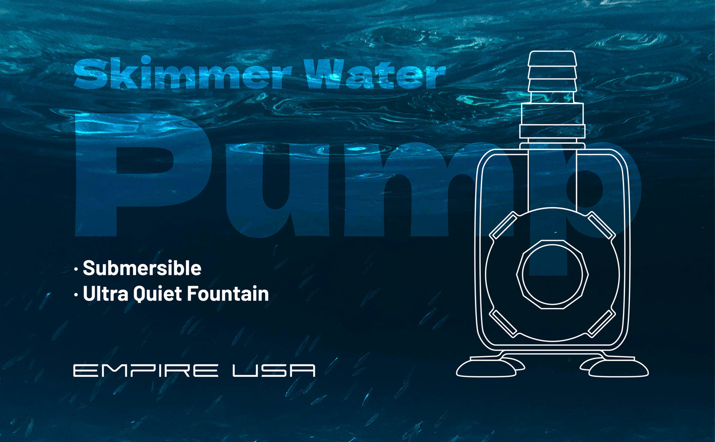 Empire USA Ph1100 Skimmer Pump w/ Needle Wheel Impeller SCA-301