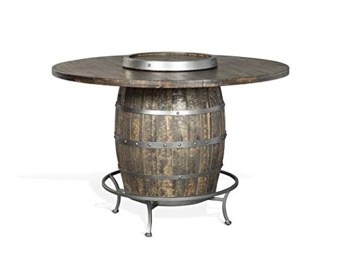 Signature Select Round Pub Table w/ 4 Swivel Cushion Top Stools