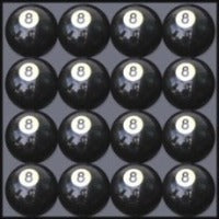 Empire USA 16 Piece Cue Ball Set - Reg. Size (2 1/4 Inch, 6 oz)