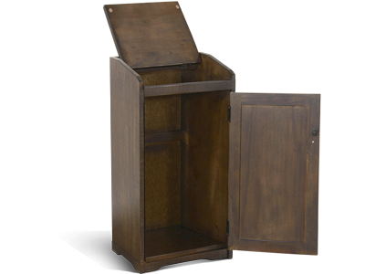 Homestead Trash Box - Tobacco Leaf finish