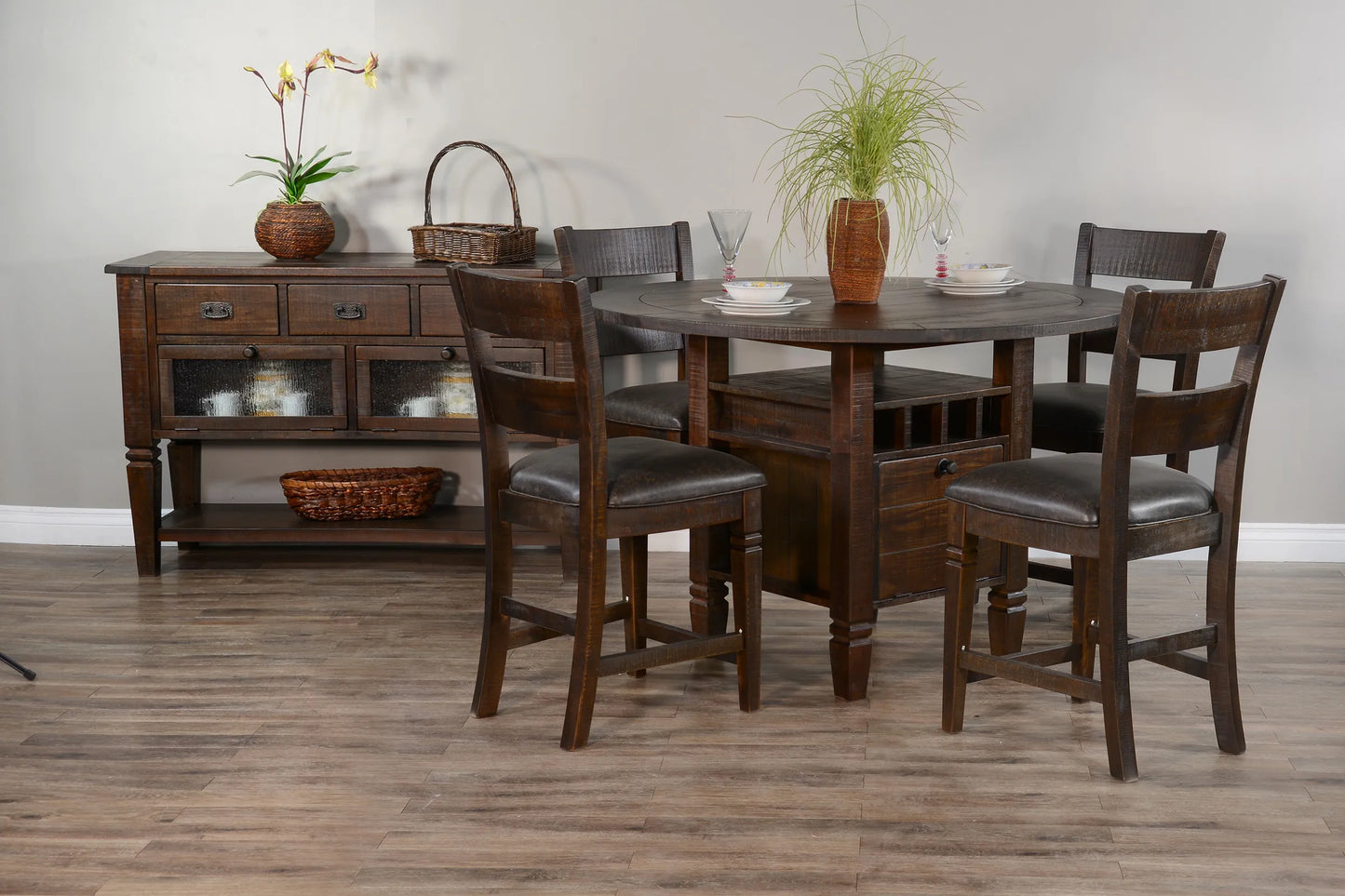 Homestead Pub Seat - 24”H Ladderback Barstool