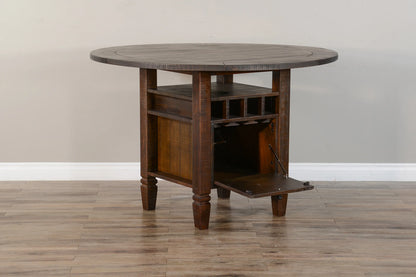 36”H Homestead Counter Height Table - Tobacco Leaf finish