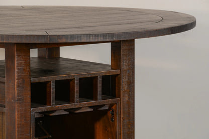 36”H Homestead Counter Height Table - Tobacco Leaf finish