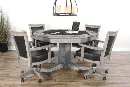 Empire USA Blaze Poker Table - Weathered Grey Finish