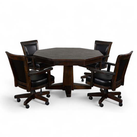 Empire USA Blaze Poker Table - Smokehouse Finish