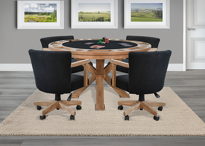 Empire USA Chic Poker Table - Oak Finish