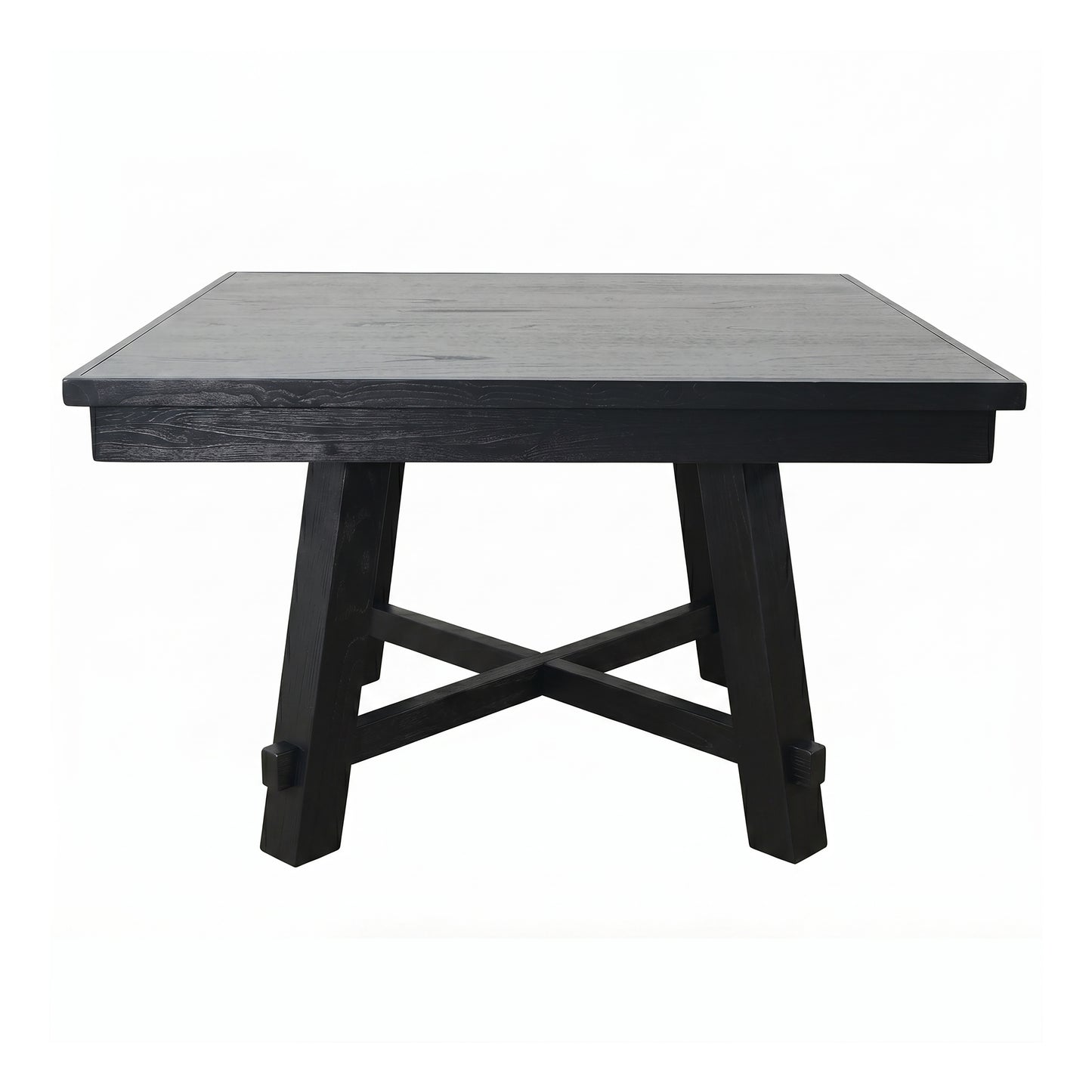 Reno - Poker Game & Dining Table Set (Blackwashed Finish)