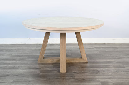 Rowan（LG） - Poker Game & Dining Table Set (Light Grey Finish)