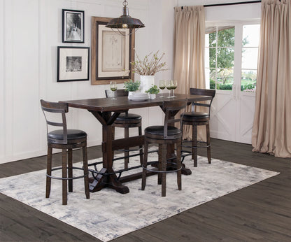 42”H Homestead Pub Table - Tobacco Leaf finish