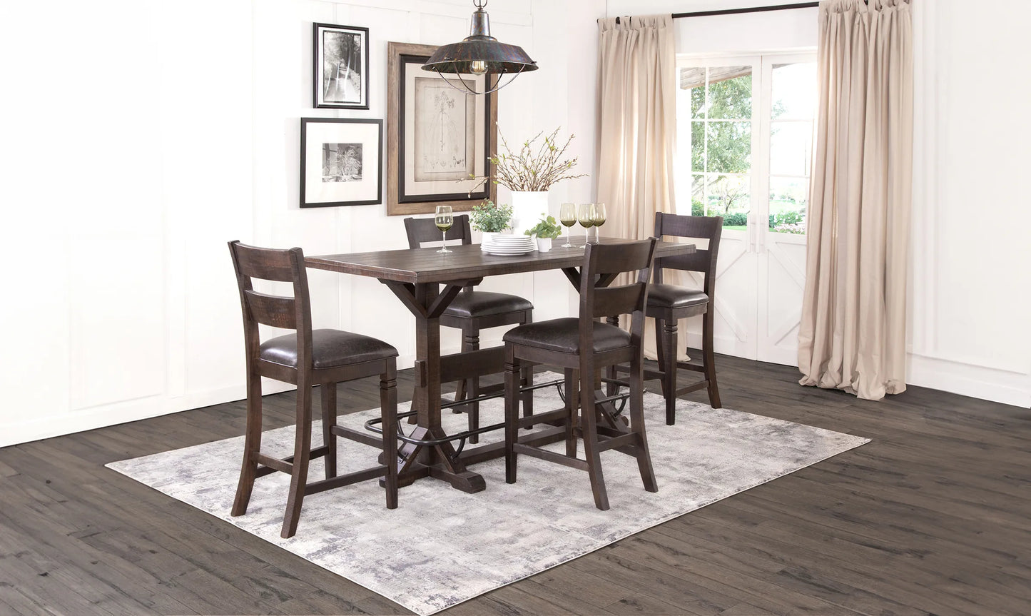 42”H Homestead Pub Table - Tobacco Leaf finish