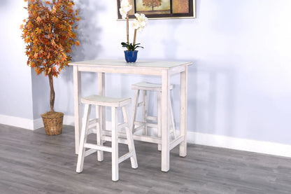 White Sand 30"H Saddle Seat Stool