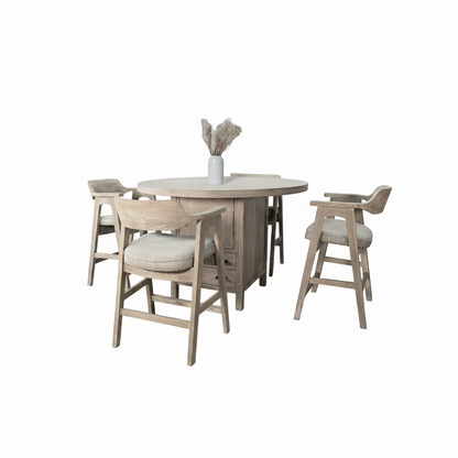 Walton - Poker Game & Dining Table (Wheat Finish)