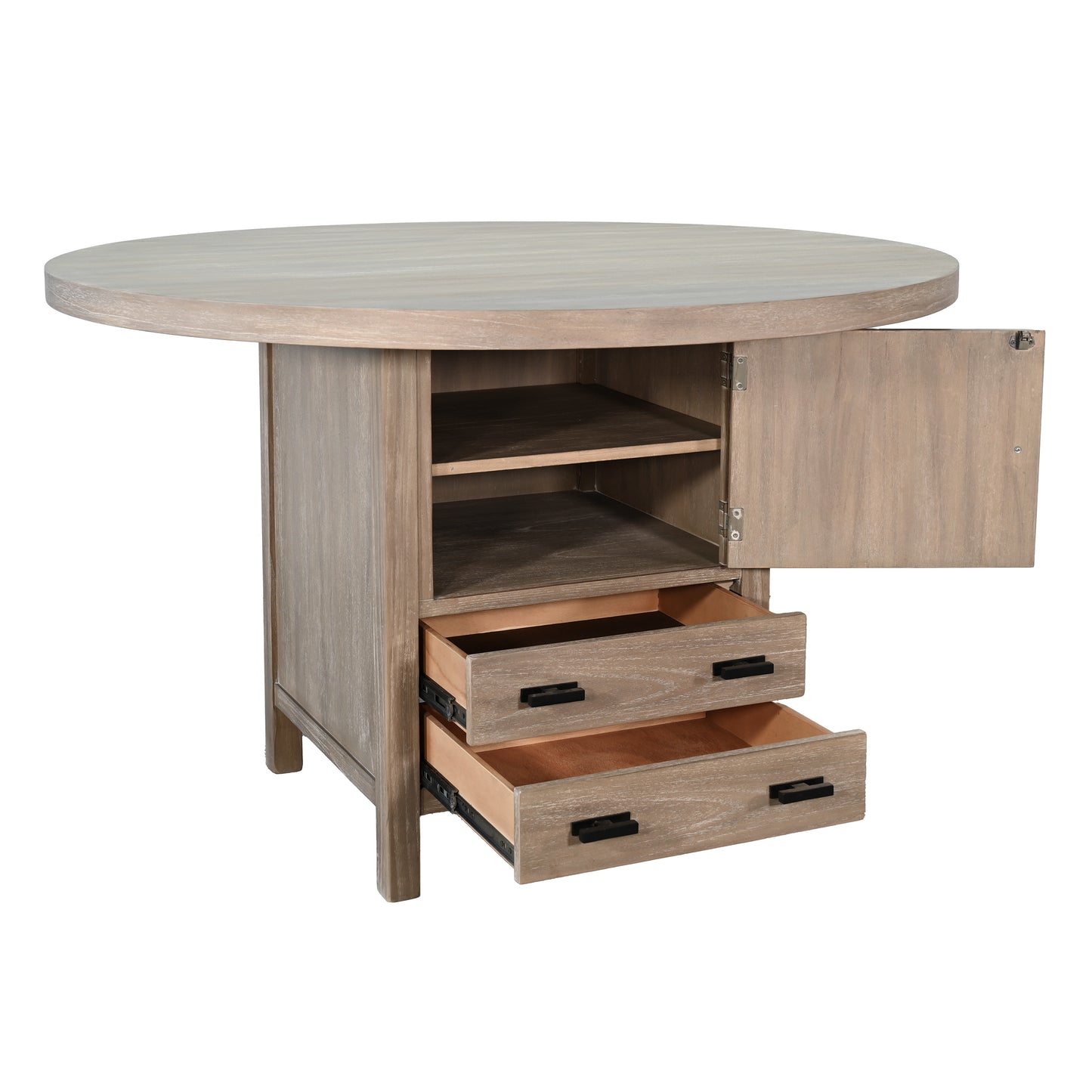 Walton - Poker Game & Dining Table (Wheat Finish)