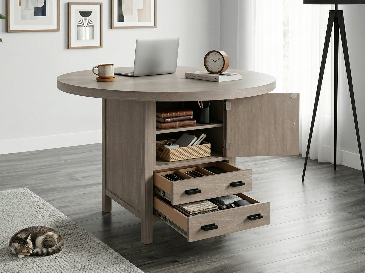 Walton - Poker Game & Dining Table (Wheat Finish)