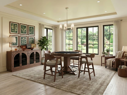 Cole - Poker Game & Dining Table Set (Cinder Finish)