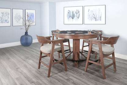 Cole - Poker Game & Dining Table Set (Cinder Finish)