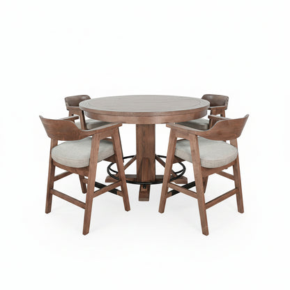 Cole - Poker Game & Dining Table Set (Cinder Finish)