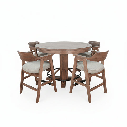 Cole - Poker Game & Dining Table Set (Cinder Finish)