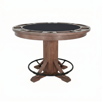 Cole - Poker Game & Dining Table Set (Cinder Finish)