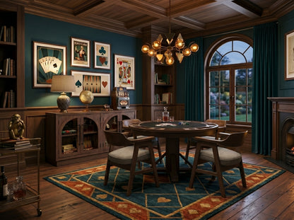 Cole 30” - Poker Game & Dining Table (Cinder Finish)