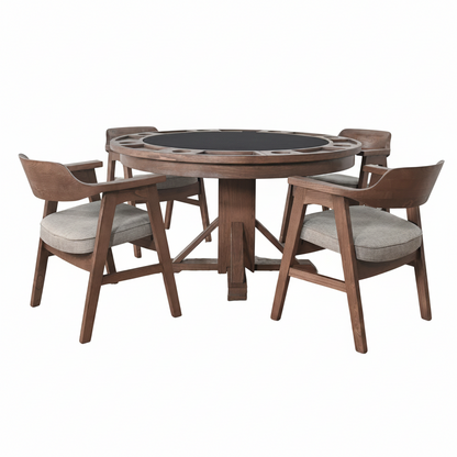 Cole 30” - Poker Game & Dining Table (Cinder Finish)