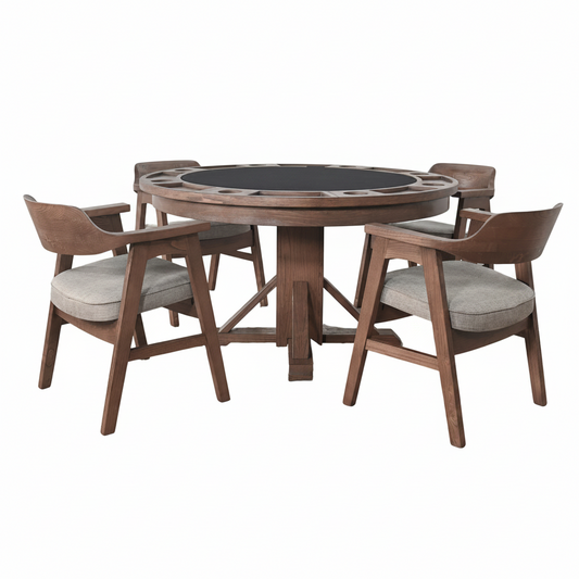 Cole 30” - Poker Game & Dining Table (Cinder Finish)