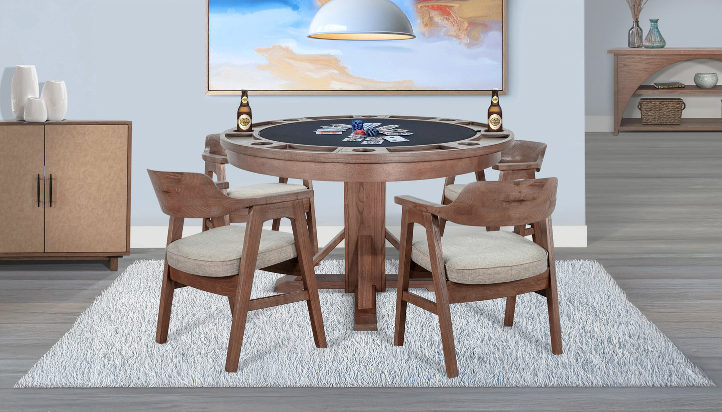 Cole 30” - Poker Game & Dining Table (Cinder Finish)