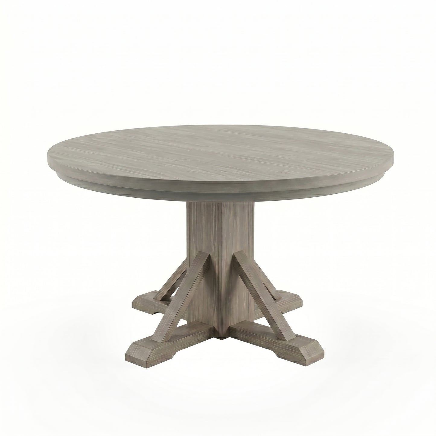 Rowan 30"（LW） - Poker Game & Dining Table Set (Light Grey + Wheat Finish)