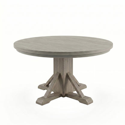Rowan 30"（LW） - Poker Game & Dining Table Set (Light Grey + Wheat Finish)