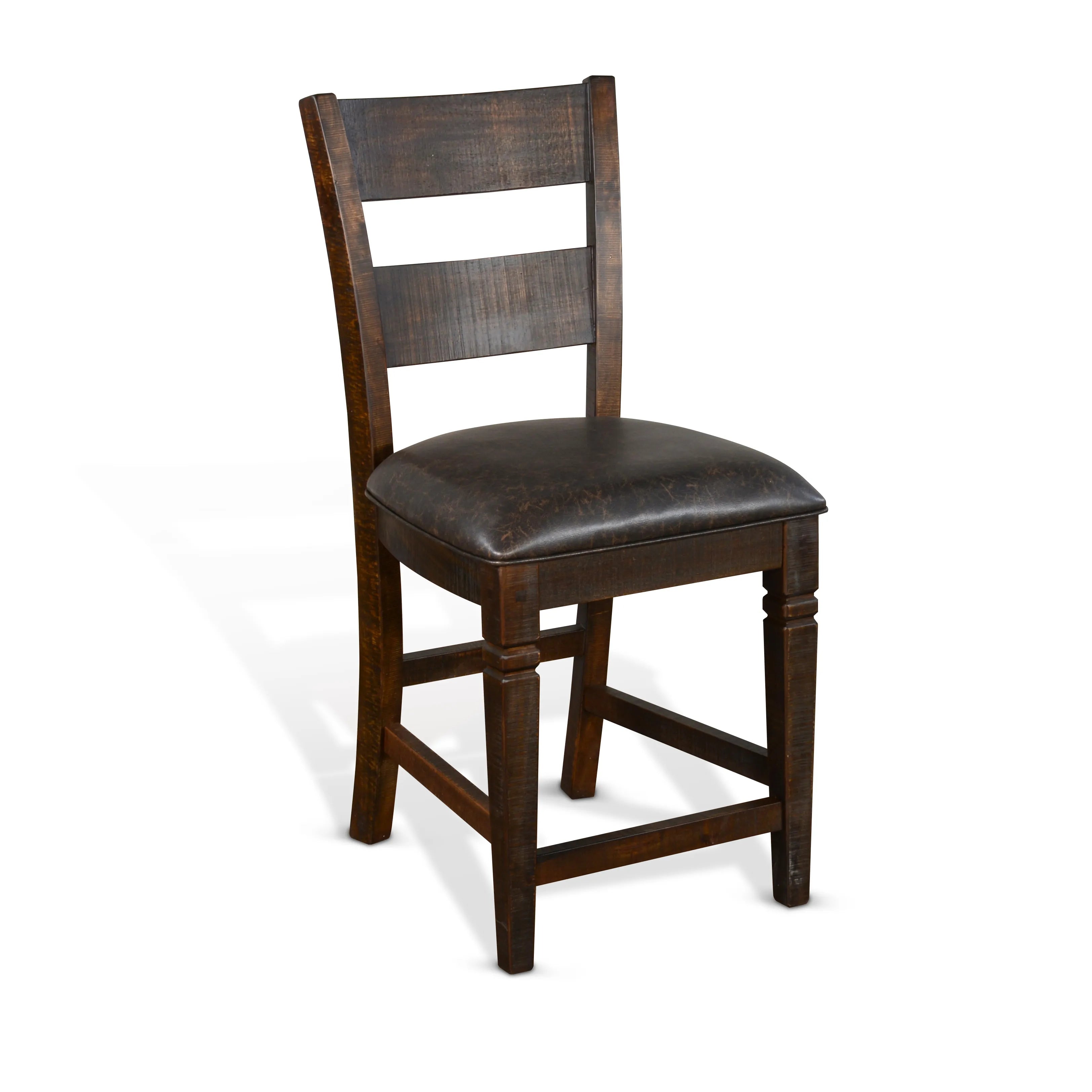 Homestead Pub Seat 24"H Ladderback Barstool - Thumbnail 2