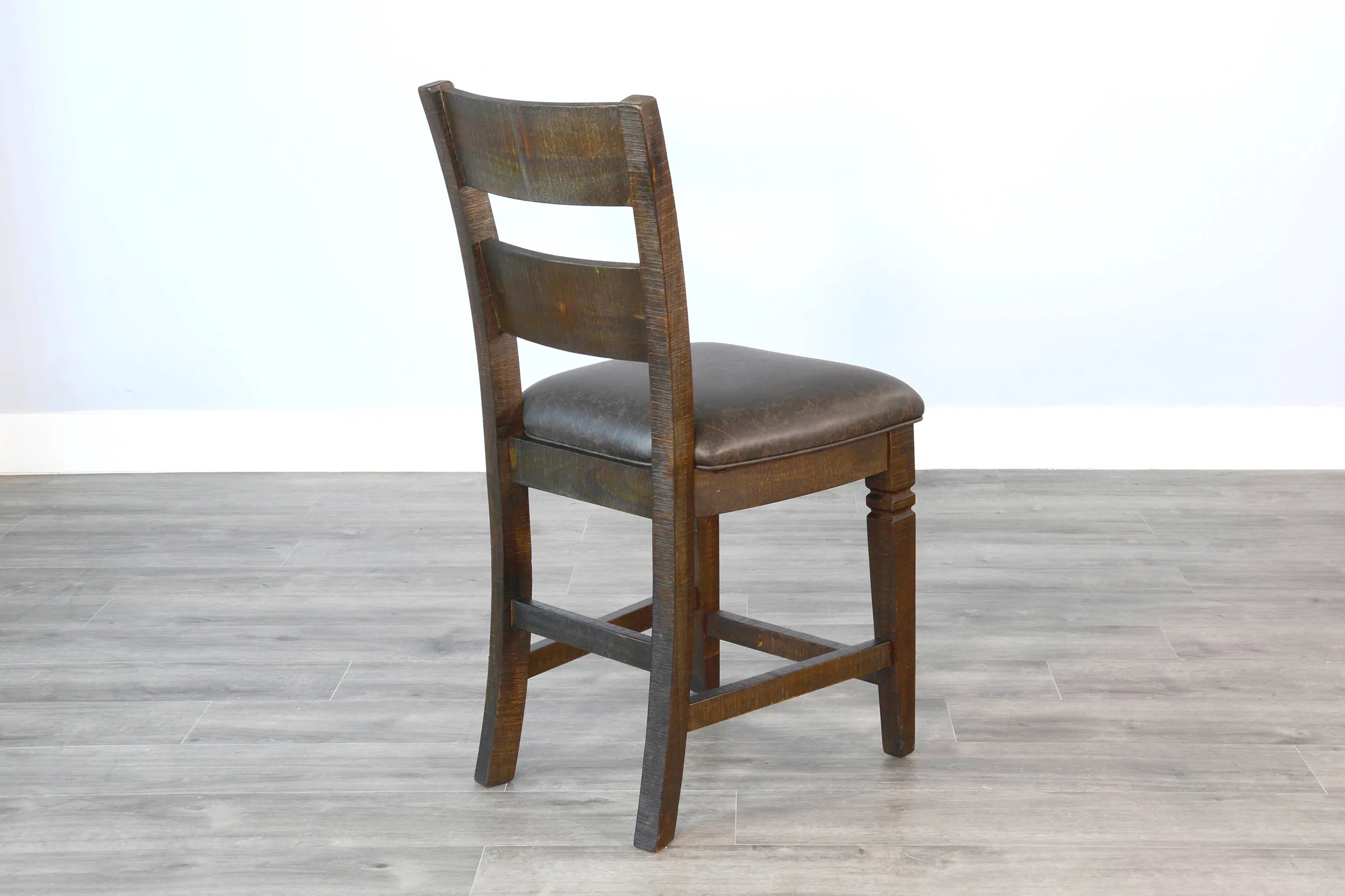 Homestead Pub Seat 24"H Ladderback Barstool - Thumbnail 4