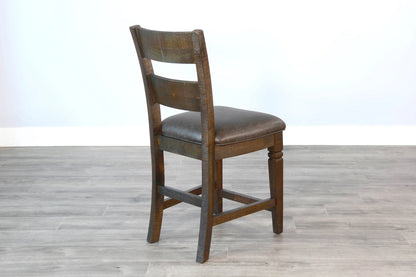 Homestead Pub Seat - 24”H Ladderback Barstool