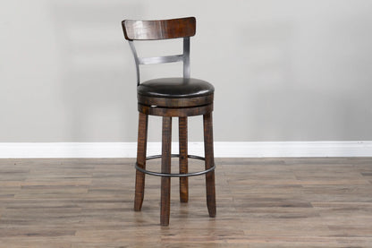 Homestead Pub Seat - 30”H Swivel Barstool