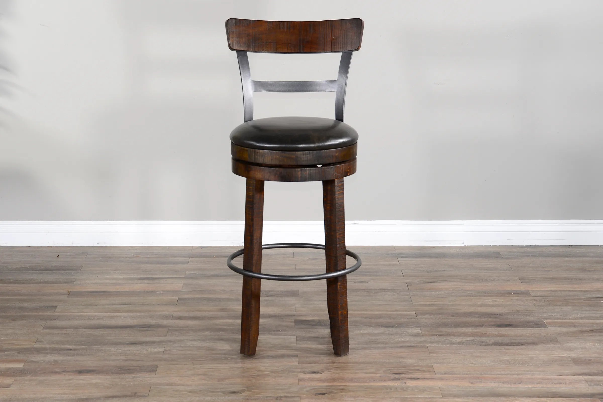 Homestead Pub Seat Swivel Barstool - Thumbnail 2