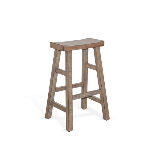 Beach Pebble 30"H Saddle Seat Stool