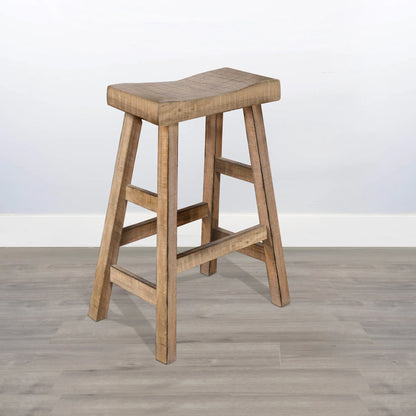 Beach Pebble 30"H Saddle Seat Stool