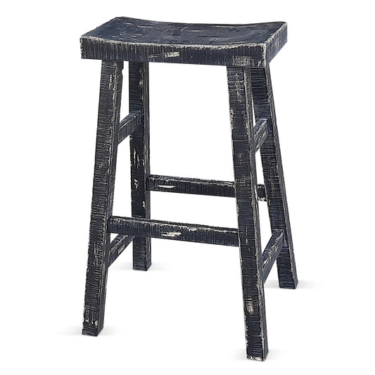Black Sand 30"H Saddle Seat Stool