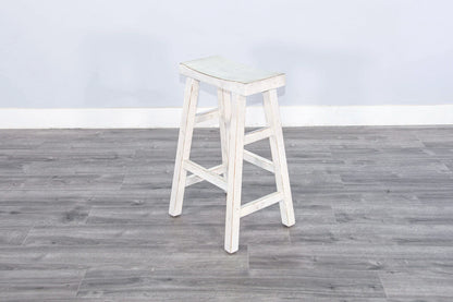 White Sand 30"H Saddle Seat Stool