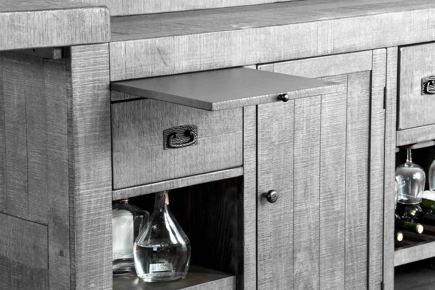 Alpine 80” Home Bar - Alpine Grey finish