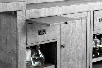 Alpine 80” Home Bar - Alpine Grey finish