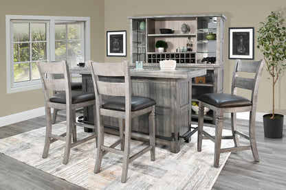 Alpine 80” Home Bar - Alpine Grey finish
