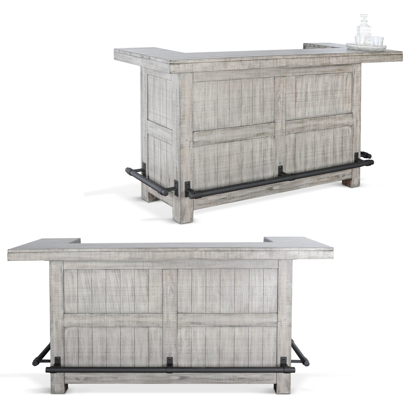 Alpine 80” Home Bar - Alpine Grey finish