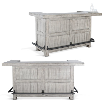 Alpine 80” Home Bar - Alpine Grey finish