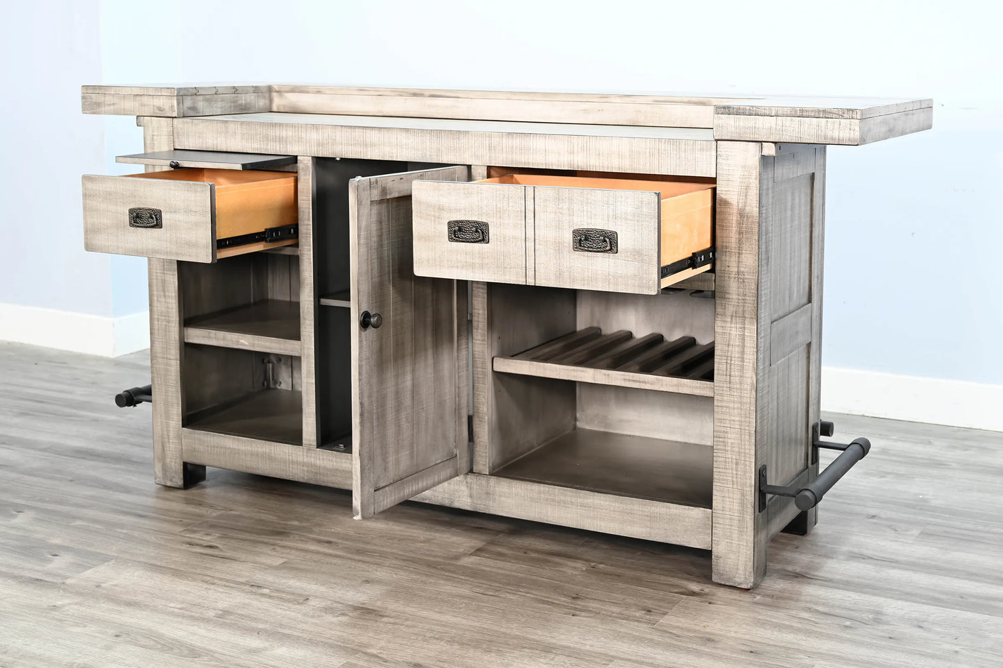 Alpine 80” Home Bar - Alpine Grey finish