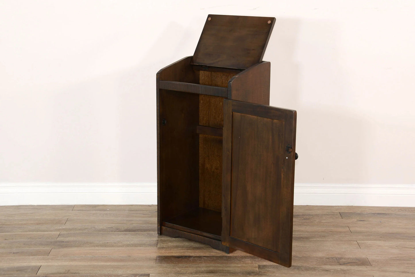 Homestead Trash Box - Tobacco Leaf finish