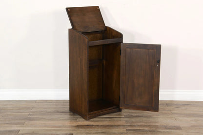 Homestead Trash Box - Tobacco Leaf finish