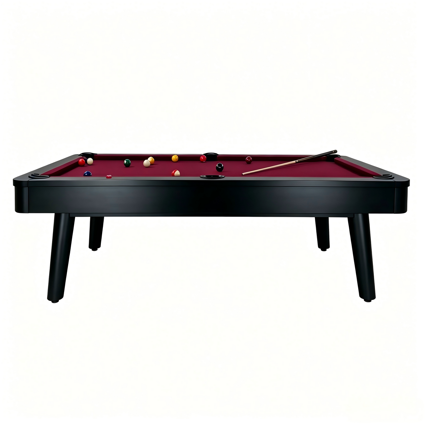 Graphite Slate Pool Table - Raven Black Finish