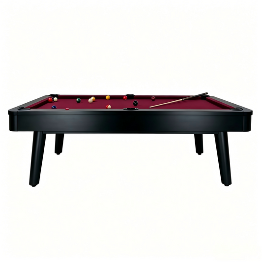 Graphite Slate Pool Table - Raven Black Finish