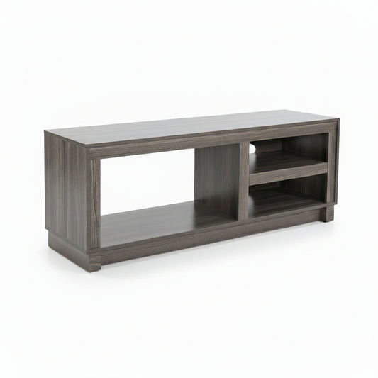3501GWM Media Console Rustic TV Stand Gary/Brown  (56-inch, Not Contain Fireplace, W/28'' Fireplace Option 2001B-28W&C)