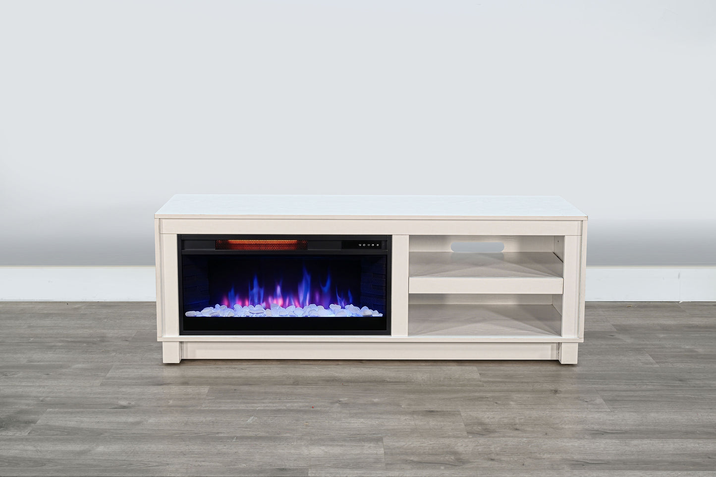 3501WOM Media Console Rustic TV Stand White  (56-inch, Not Contain Fireplace, W/28'' Fireplace Option 2001B-28W&C) 成功 活跃